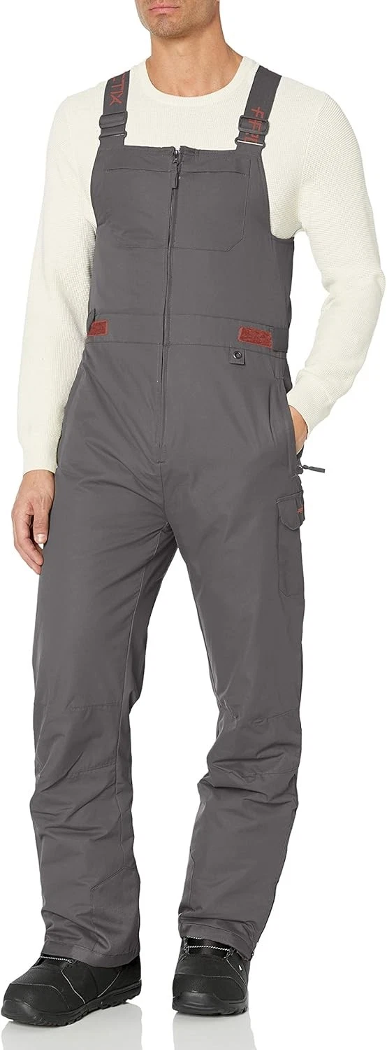 Arctix Men's Avalanche Athletic Fit Insulated Bib Medium/32" Inseam, Charcoal