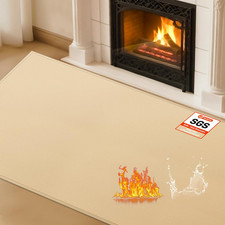 Hearth Rugs for Fireplaces Fire Resistant, 42 x 24 x 0.04 inch Fireproof Firepla
