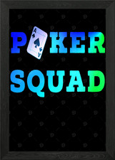 Quadro Stampa su Tela Poster Wall Art Squad Casinò Squadra di Poker