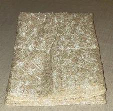 CHALICE VEIL CHURCH ALTAR VESTMENT BROCADE-LIKE GOLD OPALESCENT BEAUTIFUL