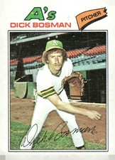 1977 Topps #101 Dick Bosman