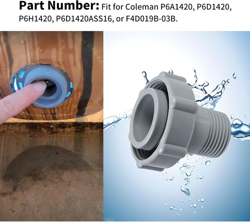 XJJ Swimming Pool Drain Fitting Connects Fit for Coleman Pools,Id1.5-Inch Connec - Picture 3 of 12