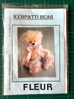 Fleur Teddybär mit Gelenken Stofftier Schnittmuster UNGESCHNITTEN - 12 Zoll Kympatti Bären