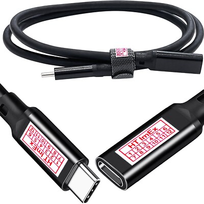 USB-C 3.1 2.Gen Verlängerung Kabel C-Stecker C-Buchse Type-C Kabel Schnell Laden