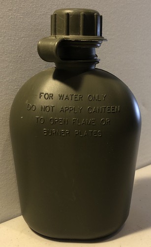 US Military Style Tactical Survival Green 1QT Water Canteen - Picture 6 of 8