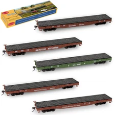 Evemodel Trains 1 Unit HO Scale 1:87 52ft Flat Car 52' Rolling Stock