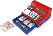 Pretend  Play Calculator Cash Register with Canadian Currency, Classic Counting
