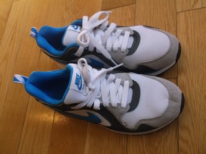 NIKE AIR MAX TRAX 'GS' BOY'S TRAINERS,644453-103,SIZE UK 5,EU  38,WHITE/BLUE/GREY | eBay