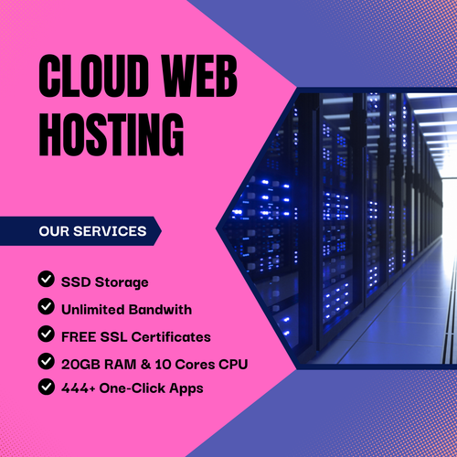 Cloud Web Hosting with 20GB RAM, 10 Cores, SSD Disk and Unlimited Bandwidth - Picture 1 of 5