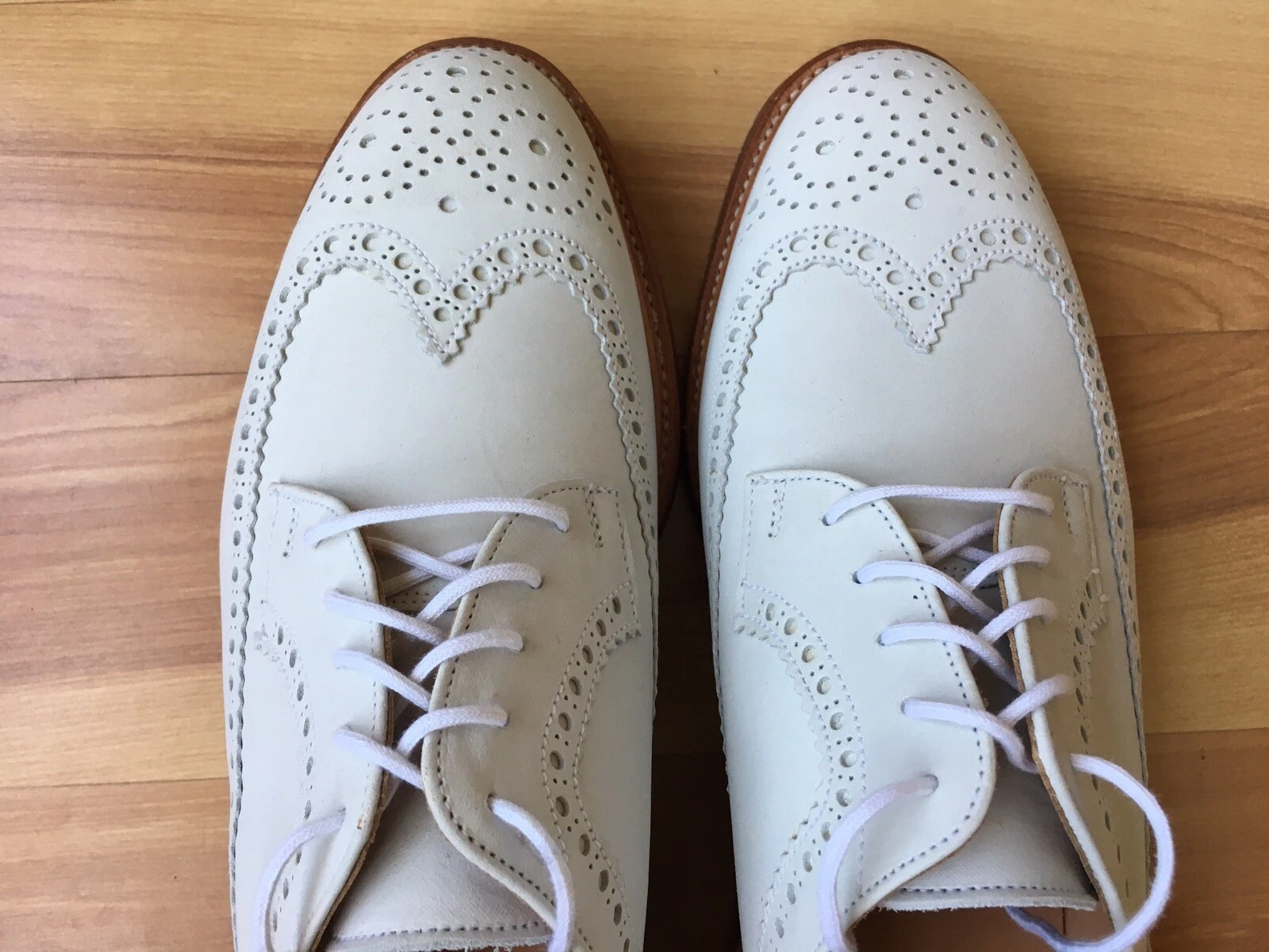 THOM BROWNE Sopracciglia Crockett Jones x Brooks Bros. Pile nero pelle scamosciata Thom 8 D $700