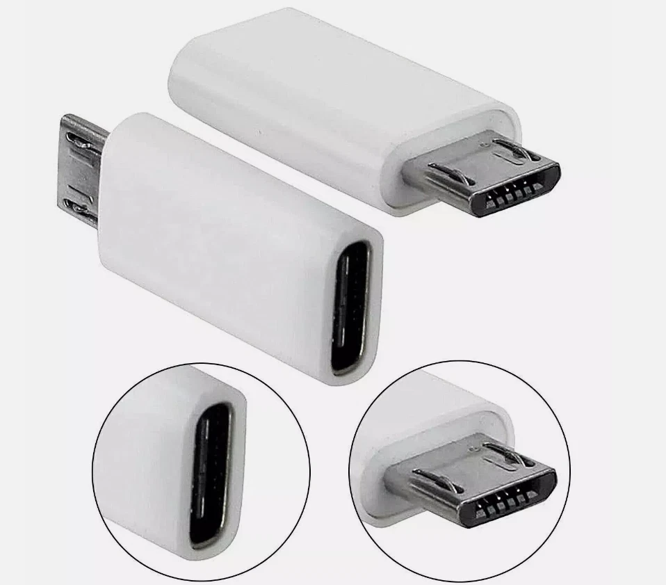 USB Type C Female to Micro USB Male Adapter Converter Micro Converter Adaptor UK - Image 4 of 4