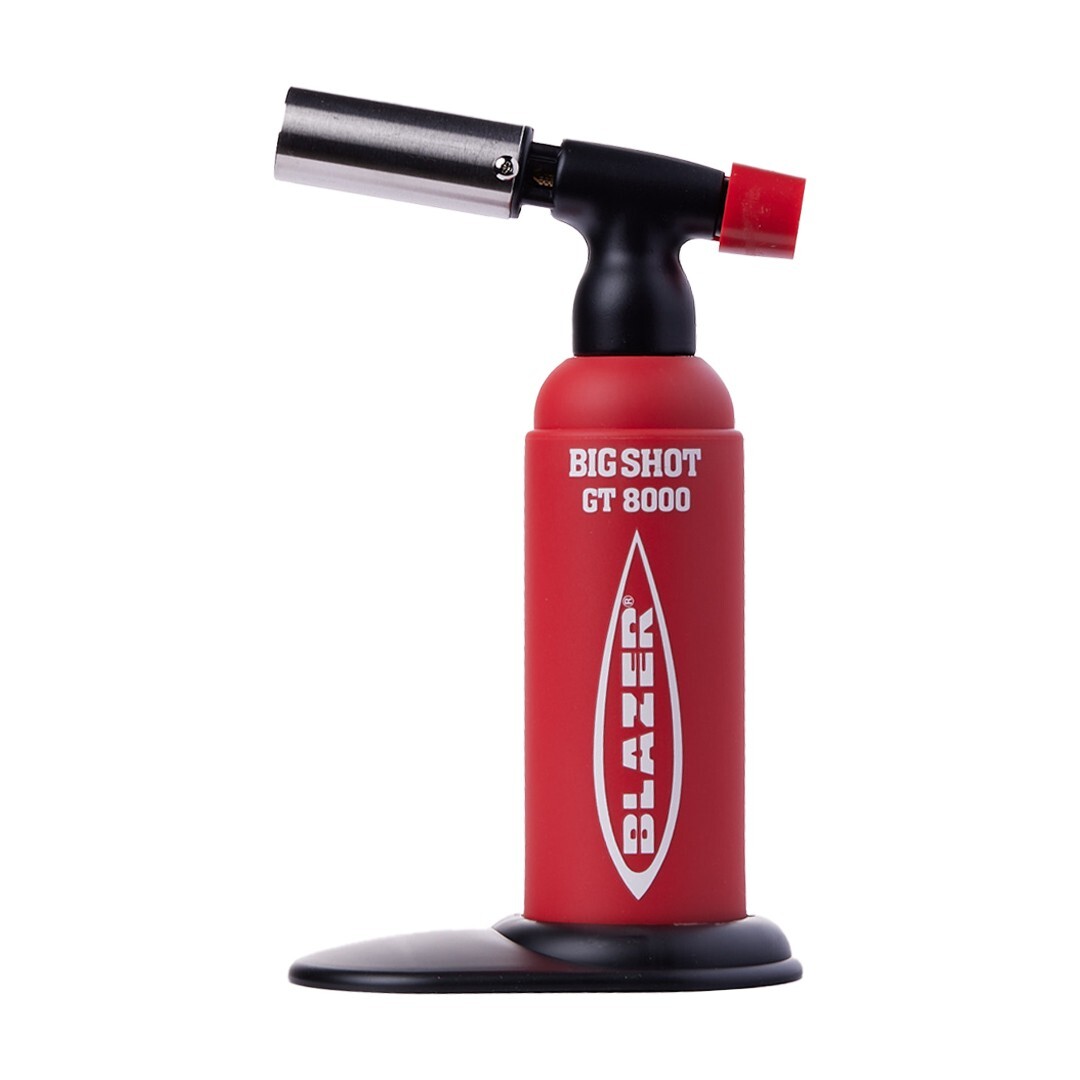 Blazer Big Shot Torch Lighter GT8000 - Limited Edition Red With Glow Logos-image