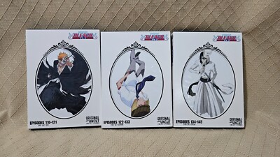 Bleach Uncut Box Set Lot: Volume 6, 7, & 8 (DVD) MINT