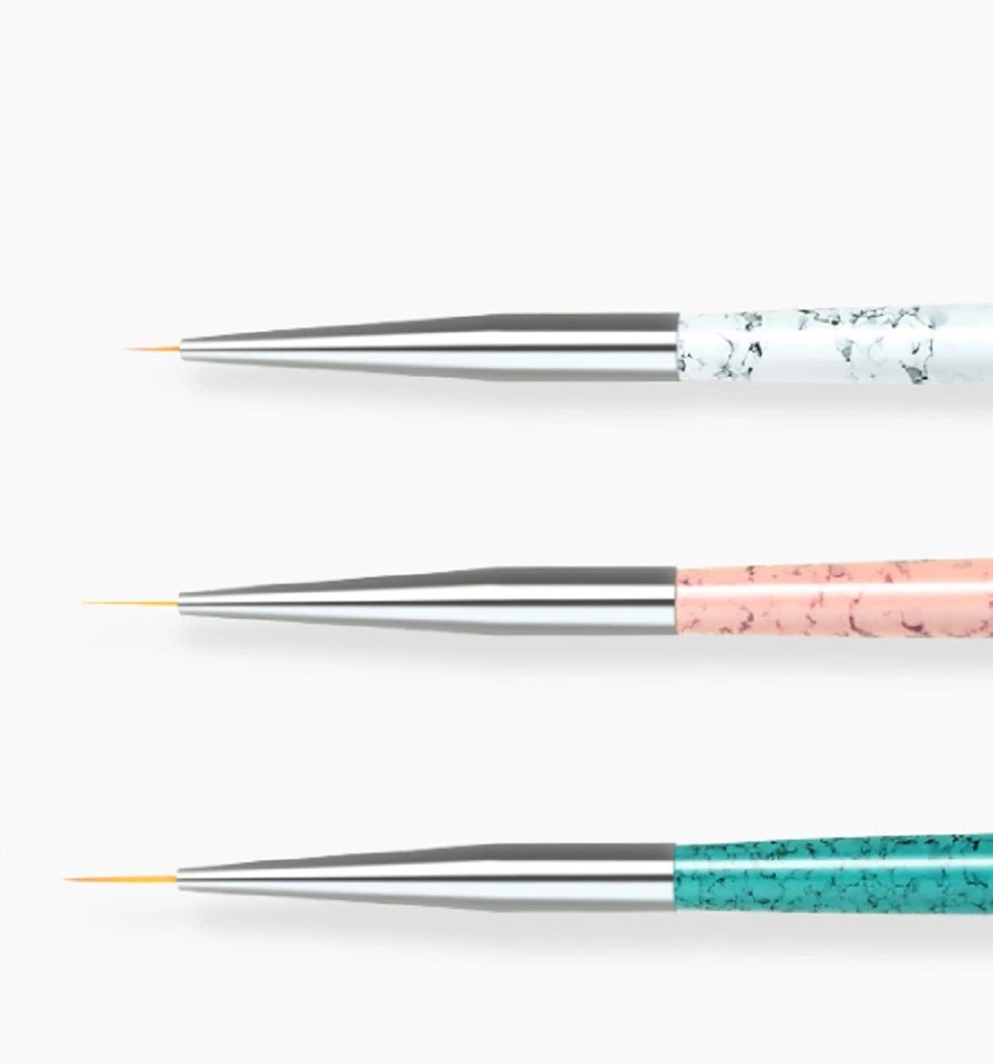 3 Pcs Nail Art Tool Set – Nail Art Pen, UV Gel Dotting Tool & Fine Liner Brush - Image 3 of 4