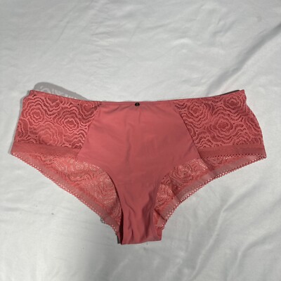NEW $38 Chantelle Lingerie [ Medium ] C Jolie Hipster Briefs Coralin Pink #U1152