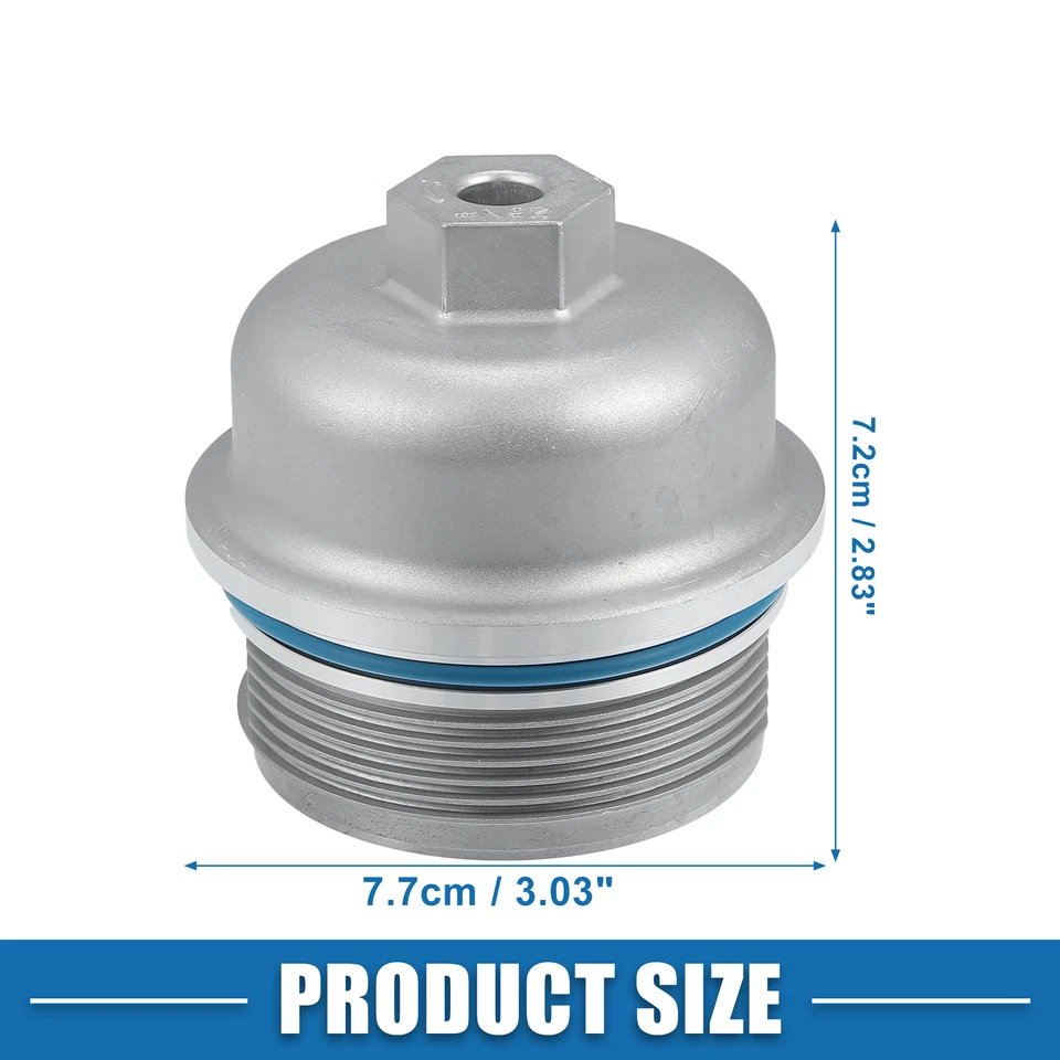 Paquete (1) Tapa de cubierta de carcasa de filtro de aceite de motor para Chevrolet Camaro 3,6 L 2010-2015 Foto 4 de 4