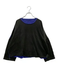 ISSEY MIYAKE MEN long sleeve T-shirt pterosaur bicolor 80s Free Size blue USED