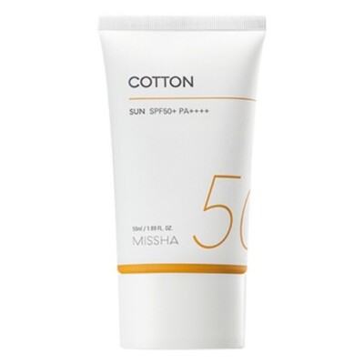 Missha Cotton All around Safe Block Sun Care Sunscreen SPF50+ PA++++ 50ml Korean