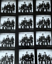 JON BON JOVI 8.5x11" BLACK & WHITE CONTACT SHEET PHOTO BW PROOF METAL ROCK HEAVY