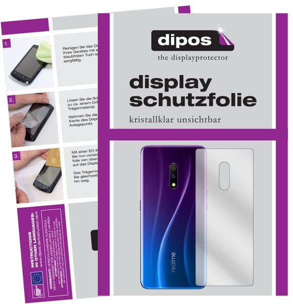 6X Schutzfolie FüR Oppo Realme X RüCkseite Klar Displayschutzfolie Folie Display-image