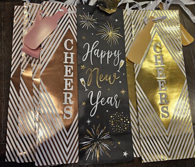 $1 each, 10 wine bottle gift bags $10 several options: birthday/cheer/funny/etc.