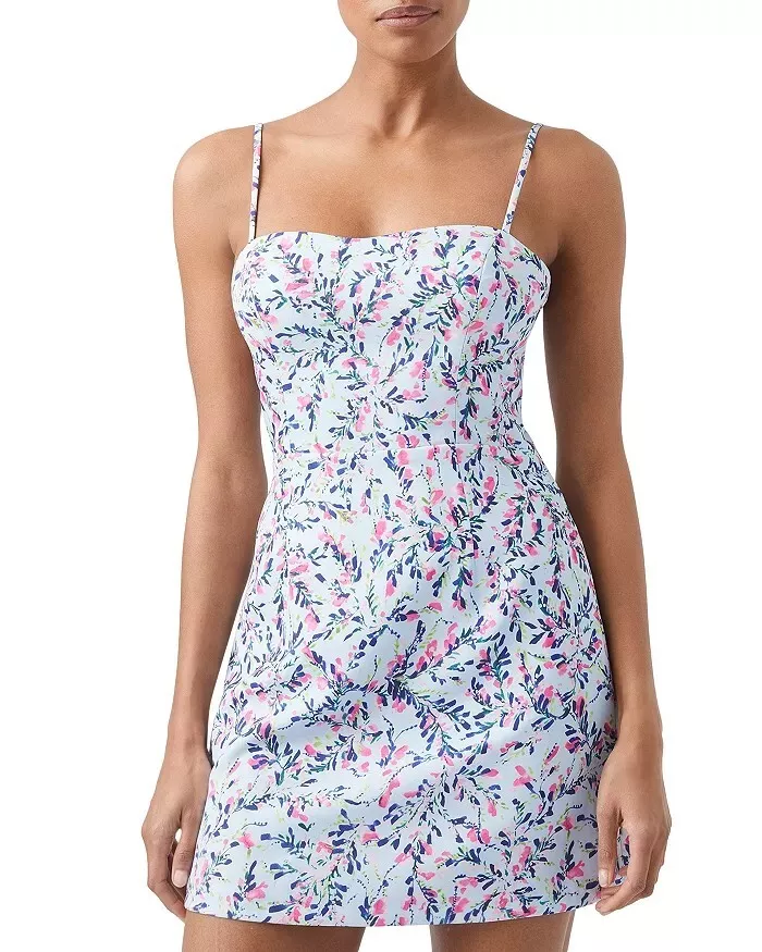 FRENCH CONNECTION Floral Tie Back Mini Dress Size 4