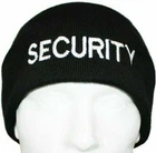 SECURITY Beanie / Woolly Hat (BLACK) for PRISON OFFICER SIA GUARD WARDEN PATROL