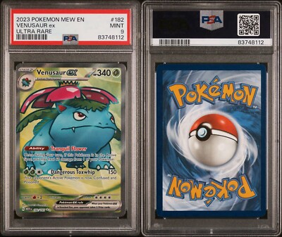 Venusaur ex 182/165 PSA 9 - Scarlet & Violet 151 - Pokémon TCG | eBay