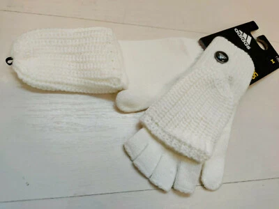 6734 adidas Handschuhe Winter Mädchen Fäustlinge Manapola Kleine Hälfte Finger - Bild 1 von 3