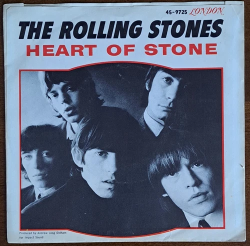 RARE! ROLLING STONES NEAR MINT+ SLEEVE &  VINYL "Heart Of Stone" '64 INCREDIBLE!