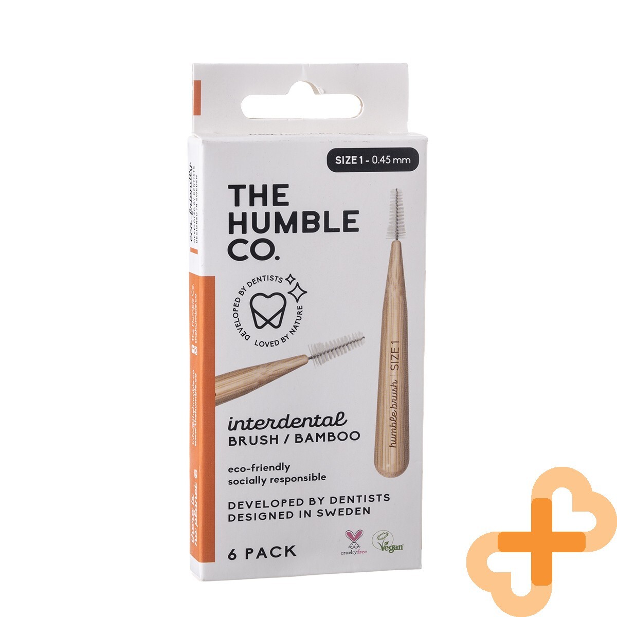 The Humble Co. Bamboo Interdental Brush - Orange - Image 2