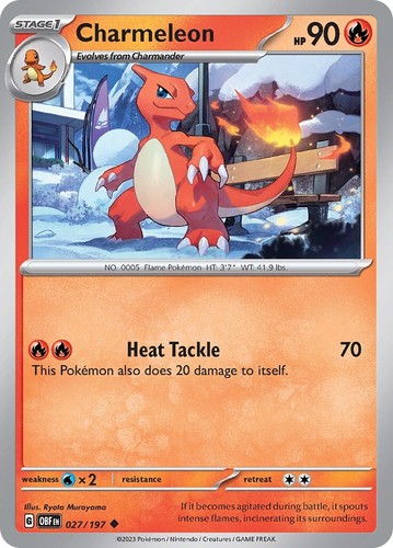 1X NM Charmeleon - 027/197 - Holo Promo - Charizard ex