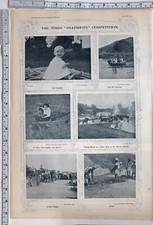 1915 Times Of India Print ~ Farma koni w wiosce Bhil ~ Cauvery ~ District Attock