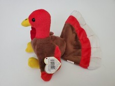 TY The Beanie Babies 1996 Gobbles The Turkey toy with tag