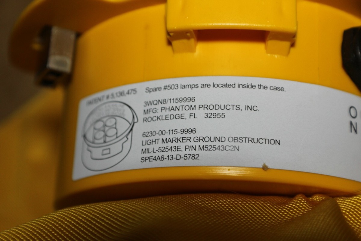 PHANTOM PRODUCTS M52543C2N LIGHT MARKER GROUND OBSTRUCTION