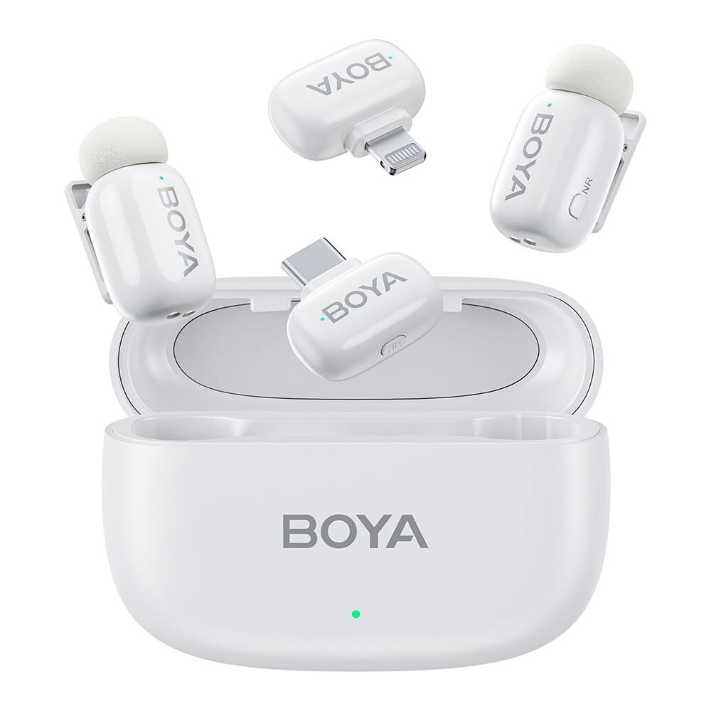 Wireless Microphone for iPhone Android PC Tablets with 30H Battery Life