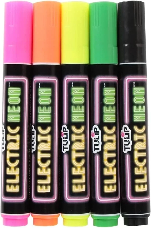 Модные маркеры TULIP 33010 Mrkt мультиэлектрическая неоновая щетка наконечник 5 шт. - Изображение 2 из 3
