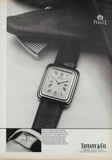 1978 Piaget Quartz Gold 18k Watch Swiss Tiffany & Co Photo Vintage Print Ad