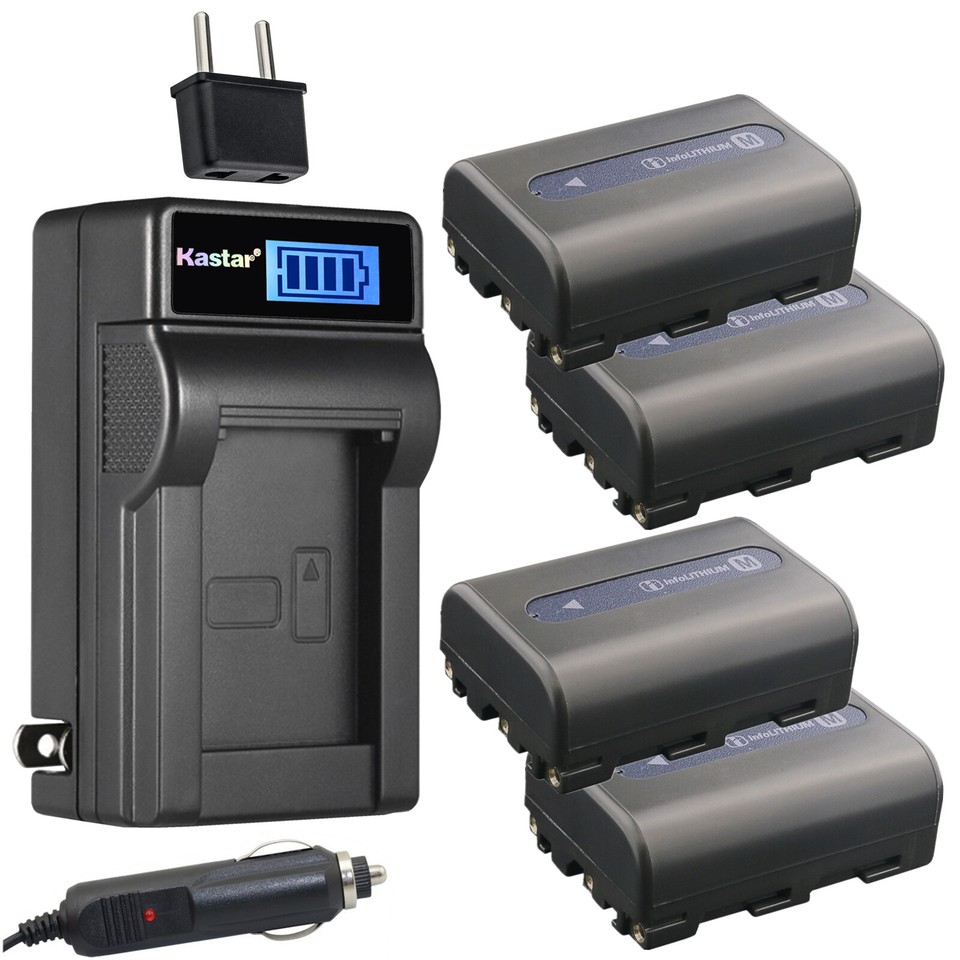 Kastar Battery LCD USB Charger for Sony NP-F550 & CCD-TR516 CCD-TR517 CCD-TR555