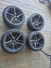 2020 TOYOTA GR SUPRA REAR +FRONT WHEEL SET SPOKE SILVER AND BLACK RIM AND TIRES