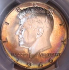 1966 Kennedy Half Dolllar PCGS SP66 SMS, Toned, Video, FREE SHIPPING