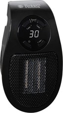 Russell Hobbs RHPH2001B Portable Ceramic Plug Fan Heater with Timer 500w Black