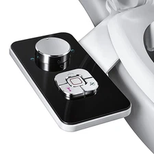 SAMODRA Bidet Attachment, Non-Electric Cold Water Bidet Toilet Seat Attachmen...