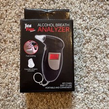 Total Vision Alcohol Breath Analyzer Portable Tester for Personal Use Black