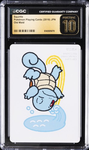 2019 POKEMON PLAYING CARDS JAPANESE OLD MAID SQUIRTLE CGC 10 PRISTINE