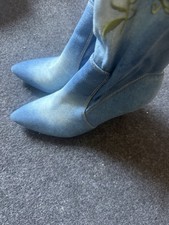 Prima Donna Damen Denim Stiefel blau EU 40 spitz Stiletto Reißverschluss