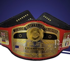 NWA Junior Heavyweight Wrestling Championship Belt Adult CNC Zinc Laces Edition