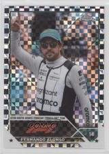 2023 Chrome Formula 1 F1 Drivers Checker Flag X-Fractor Fernando Alonso #34 05ks