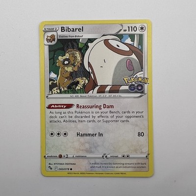 Pokémon TCG Bibarel Pokemon Go 060/078 Regular Common