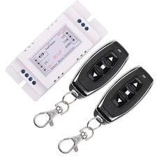 Motor Wireless Remote 12V Switch Universal 2 Channel RF433MHz Remote Control